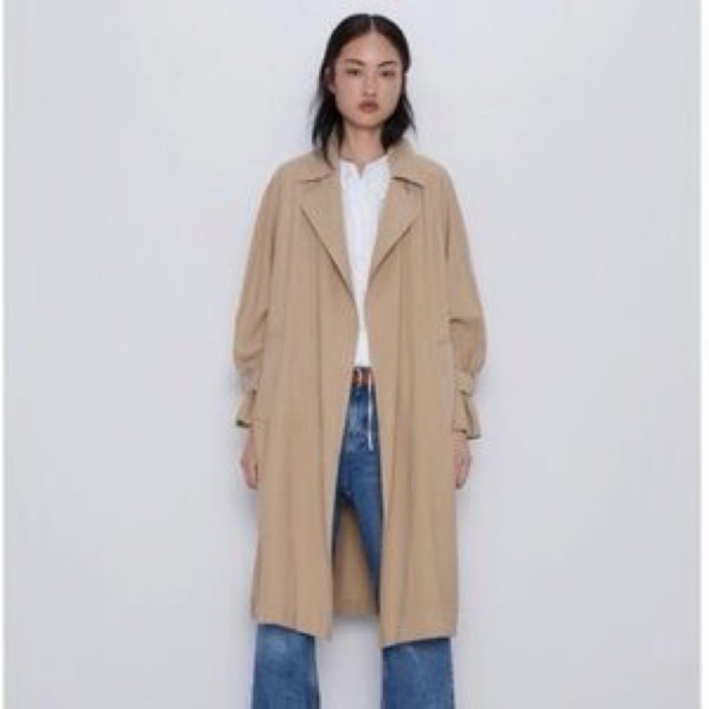Zara Classic Beige Women's Trench Coat